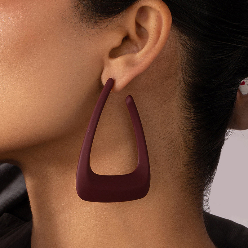 Ευρωπαϊκά και αμερικανικά μεταλλικά γεωμετρικά μεγάλα σκουλαρίκια ιδιοσυγκρασίας, σκουλαρίκια μόδας, σκουλαρίκια προσωπικότητας, ευέλικτα μακριά σκουλαρίκια, σκουλαρίκια