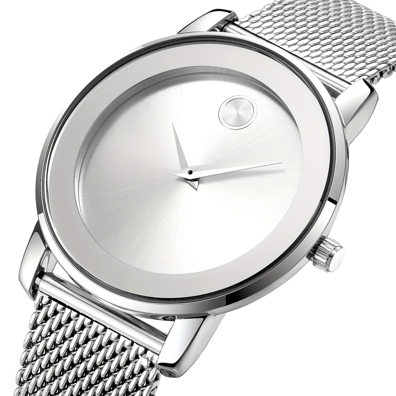 CHRONOS férfi divatos karóra 08-as vonalú rozsdamentes acél szíjjal, vízálló kvarcóra, hétköznapi sportóra