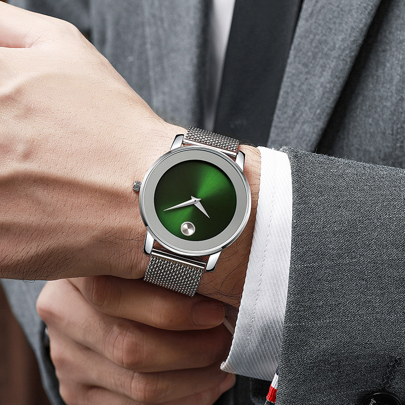 CHRONOS férfi divatos karóra 08-as vonalú rozsdamentes acél szíjjal, vízálló kvarcóra, hétköznapi sportóra