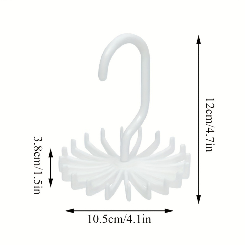 20 karmos 360 fokban forgatható nyakkendőtartó selyemsál-tároló állvány selyemsál-tartó multifunkcionális tároló állvány övtartó