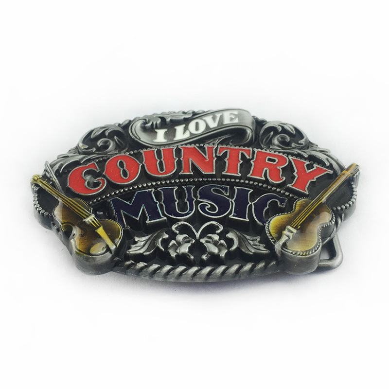 Αγκράφα Ζώνης Ροκ Κάντρι Μουσικής, Αγκράφα Ζώνης Συγκροτήματος COUNTRY MUSIC, Εξατομικευμένη Αγκράφα Τζιν Κιθάρας