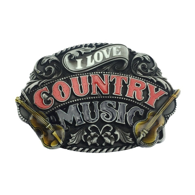 Αγκράφα Ζώνης Ροκ Κάντρι Μουσικής, Αγκράφα Ζώνης Συγκροτήματος COUNTRY MUSIC, Εξατομικευμένη Αγκράφα Τζιν Κιθάρας