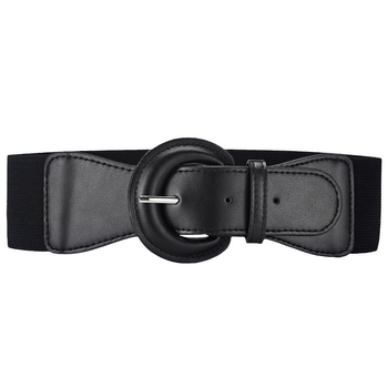 Ελαστική γυναικεία ζώνη για όλες τις χώρες, ευρωπαϊκή και αμερικανική, μοντέρνα και ευέλικτη, με διακόσμηση αγκράφα, ζώνη μέσης για παλτό, φαρδιά ζώνη μέσης για γυναίκες