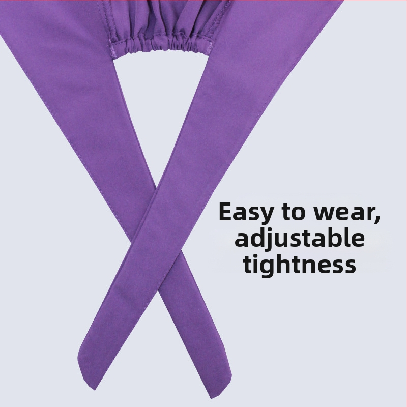 Фабрична директна доставка, плътен цвят, еластична, бързосъхнеща медицинска хирургическа шапка, шапка за лекарска сестра, за задържане при химиотерапия, хранителна фабрика, Баотоу шапка