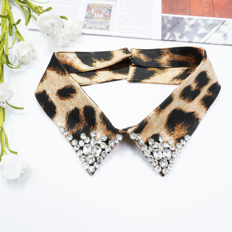 Új leopárdmintás gyöngyök niche dekoráció hamis nyakörv európai és amerikai stílusú trend szemet gyönyörködtető viselet divatos külkereskedelmi nyakörv