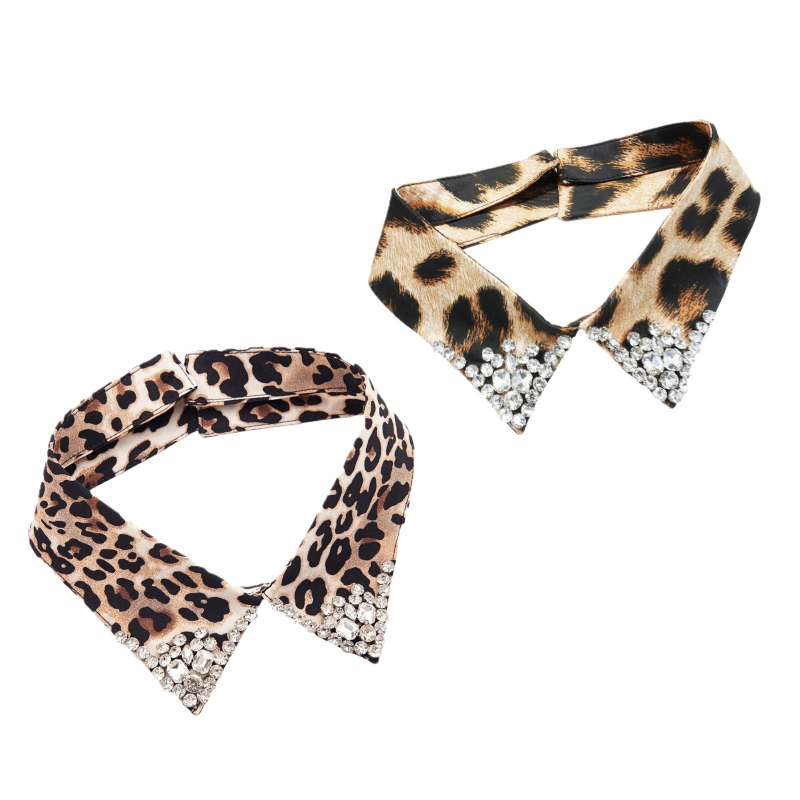 Új leopárdmintás gyöngyök niche dekoráció hamis nyakörv európai és amerikai stílusú trend szemet gyönyörködtető viselet divatos külkereskedelmi nyakörv