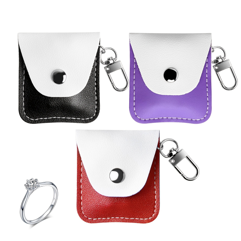 Új, határokon átnyúló, akciós cigaretta kulcstartó bőr táska, kontrasztos színű gyűrű nyaklánc ékszer védőtok tárolótáska kulcstartó