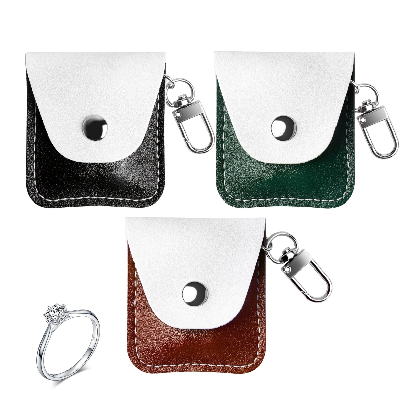 Új, határokon átnyúló, akciós cigaretta kulcstartó bőr táska, kontrasztos színű gyűrű nyaklánc ékszer védőtok tárolótáska kulcstartó