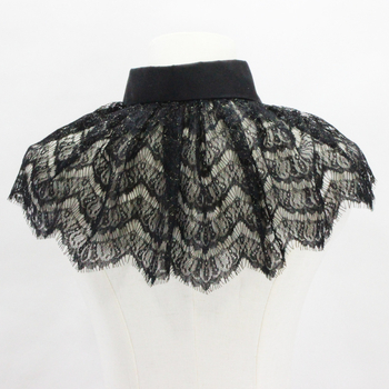 AliExpress Amazon Ζεστό Χρυσό Μαύρο Δαντελένιο Ψεύτικο Κολάρο με Μυτερό Κολάρο, Διακοσμητικό Κολάρο με Καμιζόλα