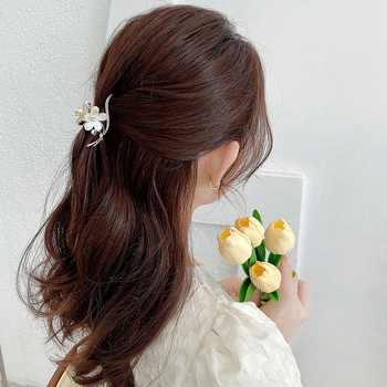 Γυναικεία φουρκέτα μεσαίου μεγέθους, με λαβή για τα μαλλιά, με λαβή για το κεφάλι, για την άνοιξη και το καλοκαίρι, με τις καλύτερες πωλήσεις, αξεσουάρ μαλλιών από κράμα αλουμινίου