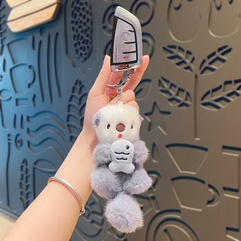 Χαριτωμένο βελούδινο κρεμαστό κόσμημα μπρελόκ με κούκλα, δημιουργική τσάντα κούκλας, κρεμαστό ζευγάρι, μικρό δώρο χονδρικής