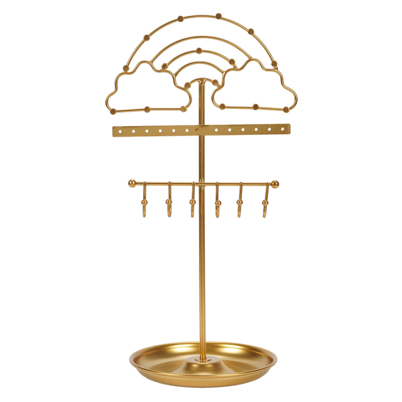 Talvine uus liblikate ehete vitriin rippuv vertikaalne kõrvarõngaste riiul käevõrude rida kaelakeede hoiuriiul laos