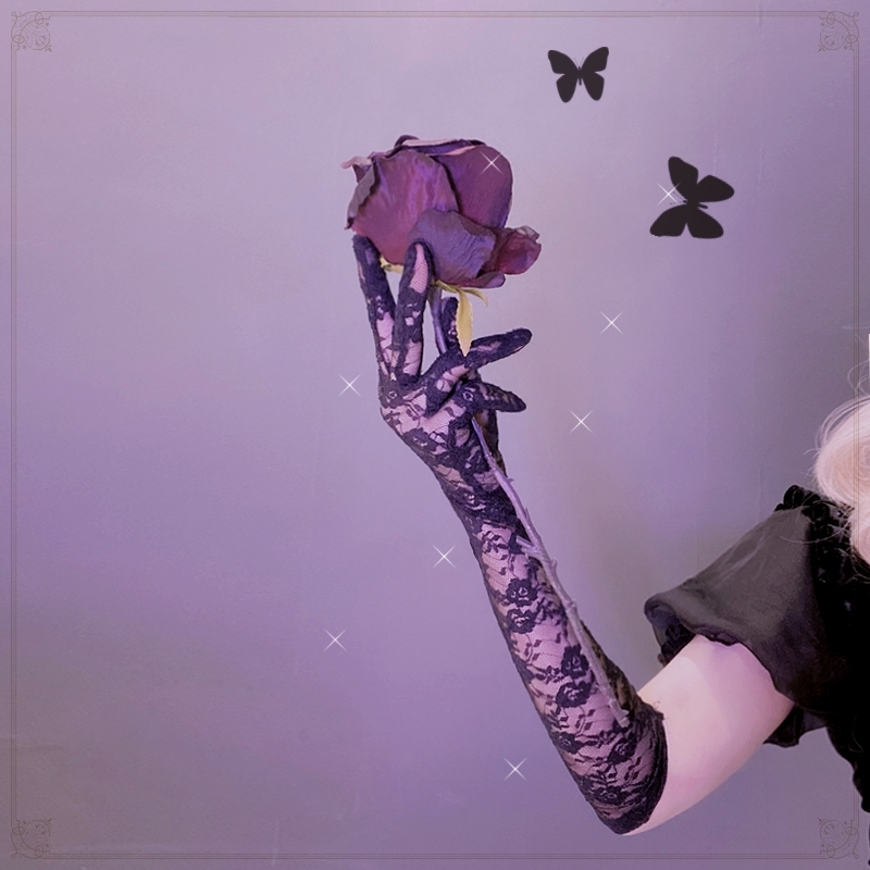 ♤ Lolita maza, svaiga Eiropas princeses melnbalta mežģīņu lietussargs Kāzu fotografēšanas deju rokdarbu lietussargs Foto rekvizīti