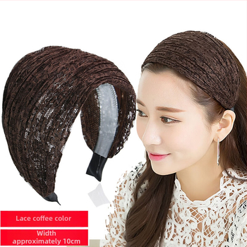 Jinglin Dél-Korea fehér hajat takaró női fejpánt, csúszásgátló, széles karimájú, nyomásos hajtűs, szuper széles fejpánt, internetes hírességeknek való hajpánt