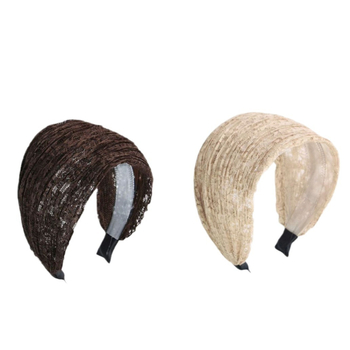 Γυναικεία κορδέλα μαλλιών Jinglin Νότιας Κορέας, λευκή, αντιολισθητική, φαρδιά φουρκέτα πίεσης, εξαιρετικά φαρδιά, κορδέλα μαλλιών για διασημότητες στο Διαδίκτυο