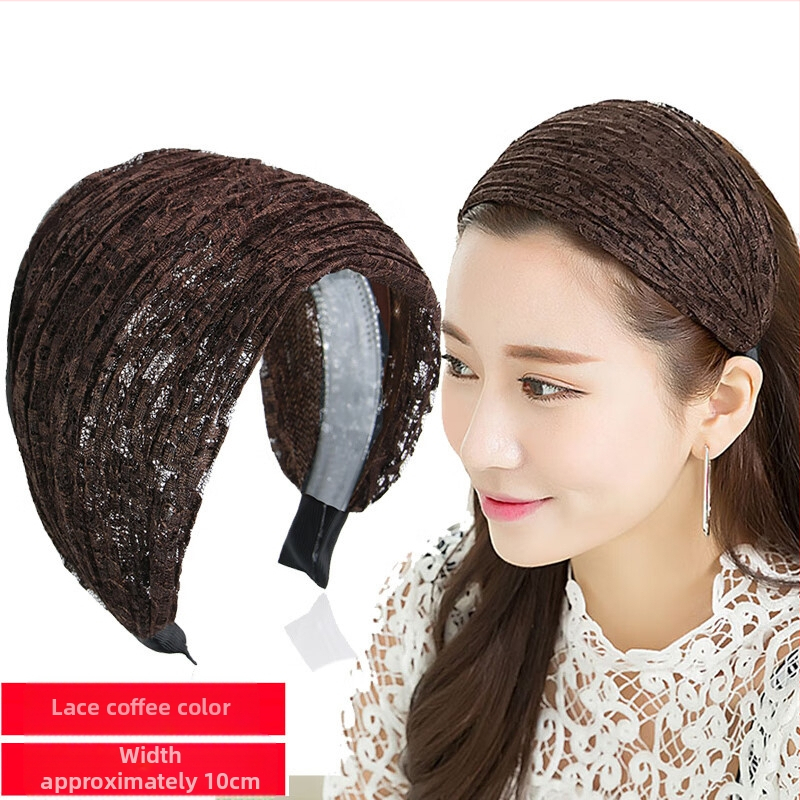 Jinglin Dél-Korea fehér hajat takaró női fejpánt, csúszásgátló, széles karimájú, nyomásos hajtűs, szuper széles fejpánt, internetes hírességeknek való hajpánt