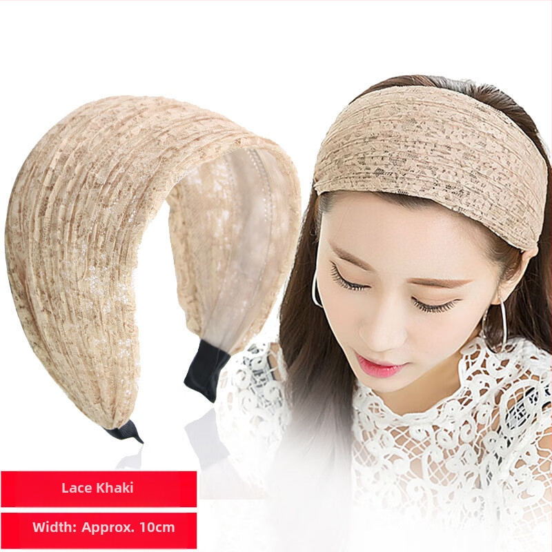 Jinglin Dél-Korea fehér hajat takaró női fejpánt, csúszásgátló, széles karimájú, nyomásos hajtűs, szuper széles fejpánt, internetes hírességeknek való hajpánt