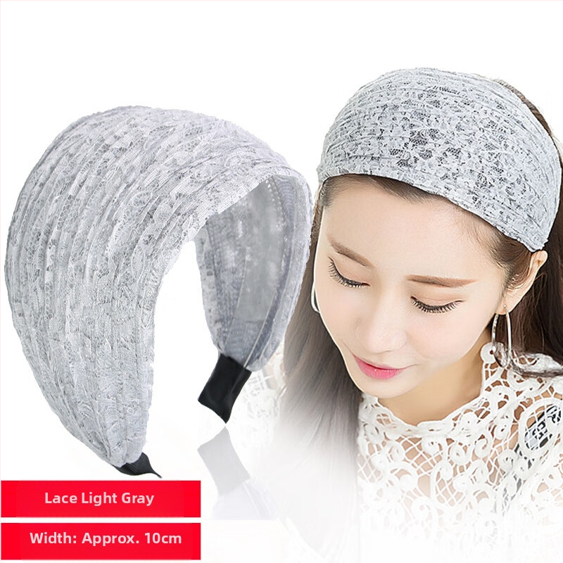 Jinglin Dél-Korea fehér hajat takaró női fejpánt, csúszásgátló, széles karimájú, nyomásos hajtűs, szuper széles fejpánt, internetes hírességeknek való hajpánt