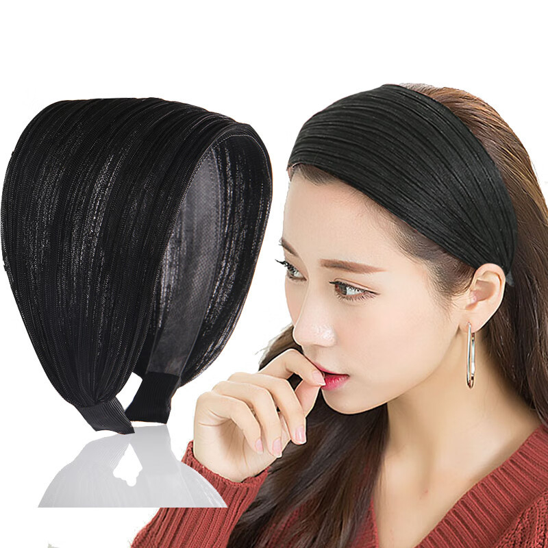 Jinglin Dél-Korea fehér hajat takaró női fejpánt, csúszásgátló, széles karimájú, nyomásos hajtűs, szuper széles fejpánt, internetes hírességeknek való hajpánt