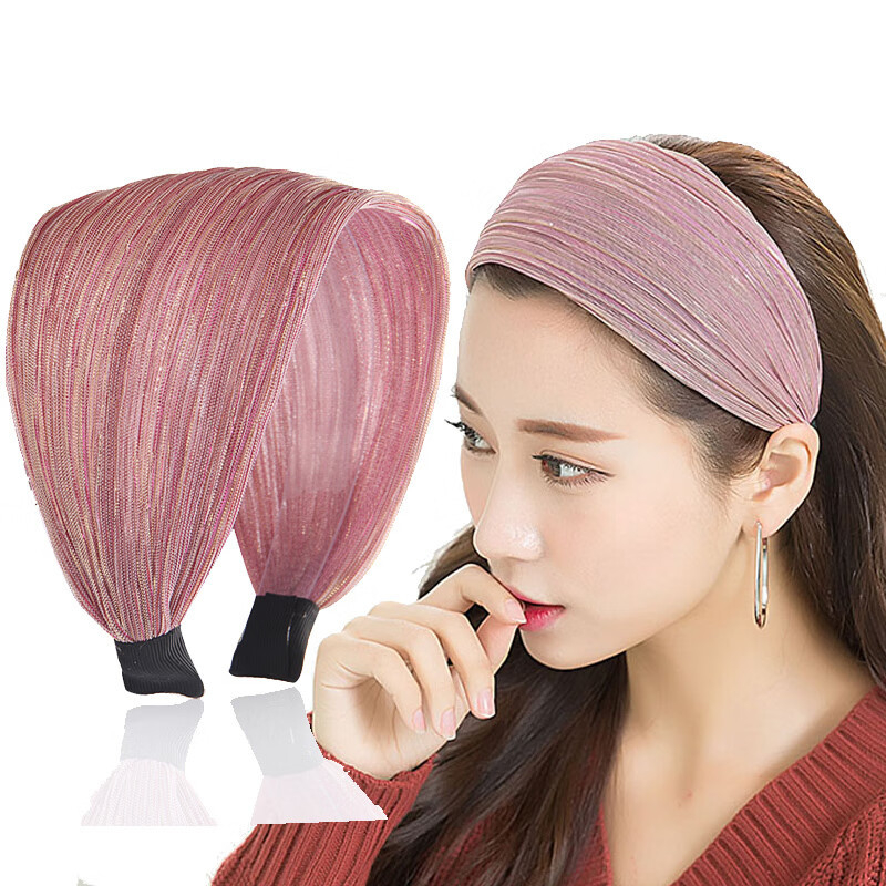 Jinglin Dél-Korea fehér hajat takaró női fejpánt, csúszásgátló, széles karimájú, nyomásos hajtűs, szuper széles fejpánt, internetes hírességeknek való hajpánt