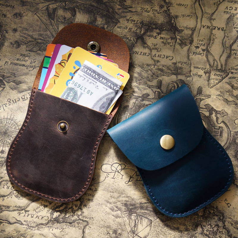 Amazon Crazy Horse nahast loominguline retro vabaaja loomanahast kaardihoidja lihtne nahast rahakoti hoiukoht hulgimüük