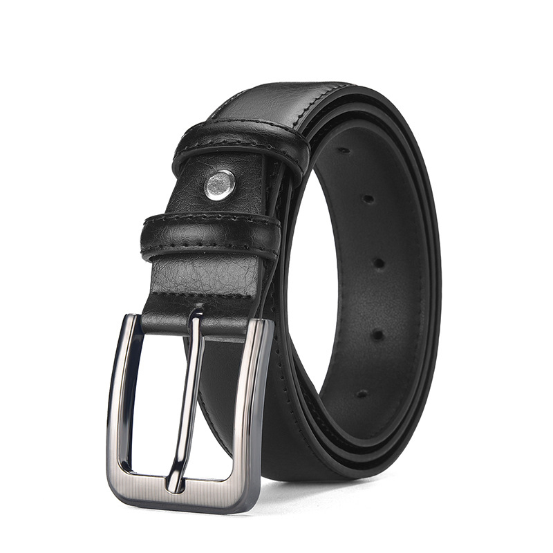 Vintage dombornyomott férfi bőr öv tűs csattal, üzleti stílus, fiatal férfiaknak megfelelő, hétköznapi nadrág, valódi marhabőr, művészi retró stílus