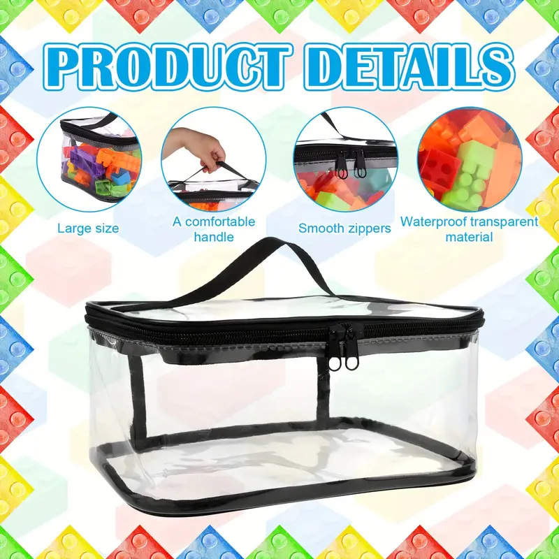 Határokon átnyúló építőkockák, kompatibilisek a Lego tárolóhordóval, alkatrészek osztályozására szolgáló tárolódoboz, apró részecskékből álló fa játéktároló táska, kézitáska