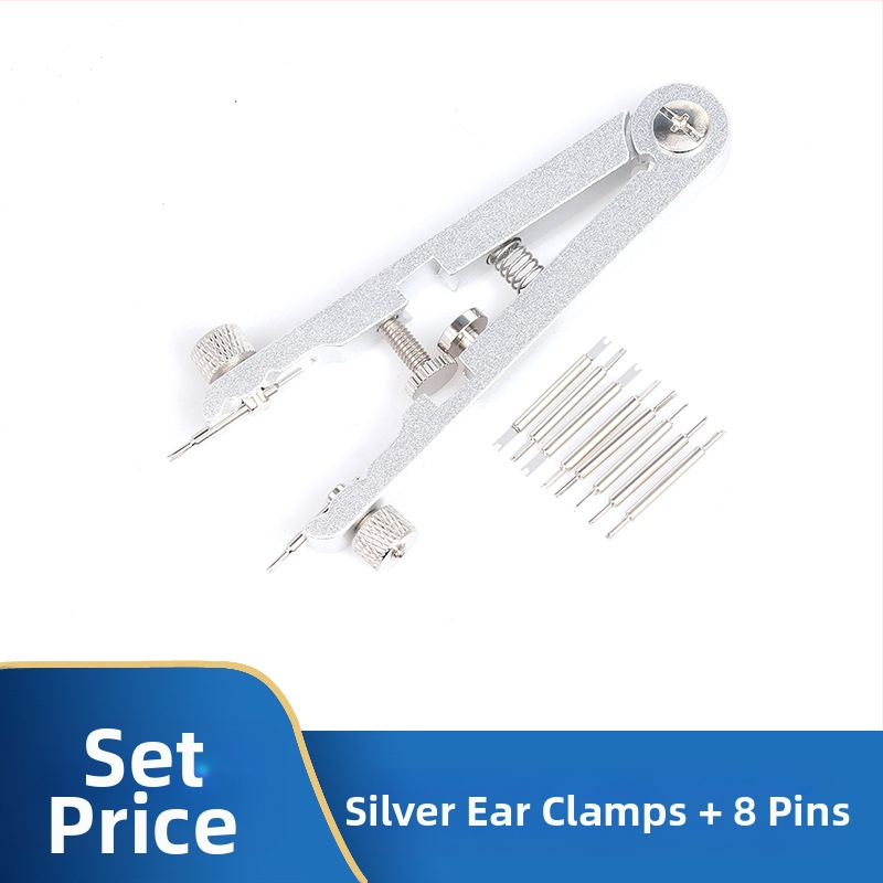 Külkereskedelmi órajavító szerszámok, Fülfogók, 6825 Fül szétszerelő és összeszerelő fogók, Fülfogó köteg, V alakú fül eltávolító fogók, Övlehúzó