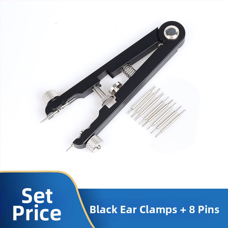 Külkereskedelmi órajavító szerszámok, Fülfogók, 6825 Fül szétszerelő és összeszerelő fogók, Fülfogó köteg, V alakú fül eltávolító fogók, Övlehúzó