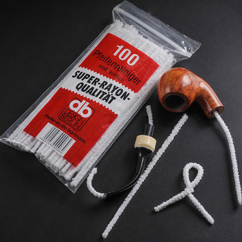 Pīpju sloksnes birste, tīrīšanas rīks, tamponi ar rokām, 100 pīpju piederumi, vates kociņi