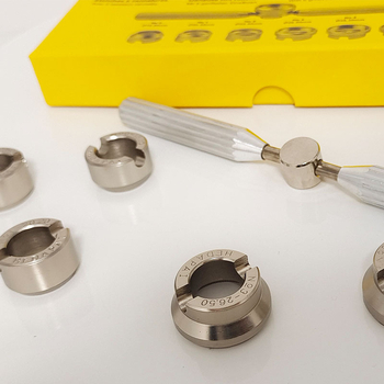 Órajavító szerszám 5537 Óranyitó Rolex S/Ditu órafedél-nyitóhoz, finom fogú hátlap nyitásához, 6 darab