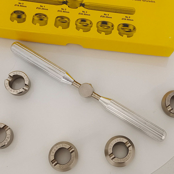 Órajavító szerszám 5537 Óranyitó Rolex S/Ditu órafedél-nyitóhoz, finom fogú hátlap nyitásához, 6 darab