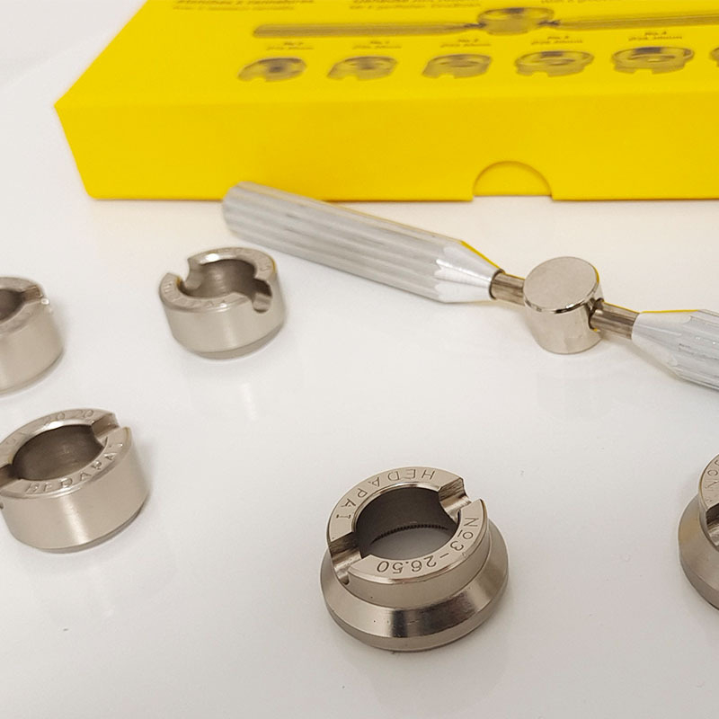 Órajavító szerszám 5537 Óranyitó Rolex S/Ditu órafedél-nyitóhoz, finom fogú hátlap nyitásához, 6 darab