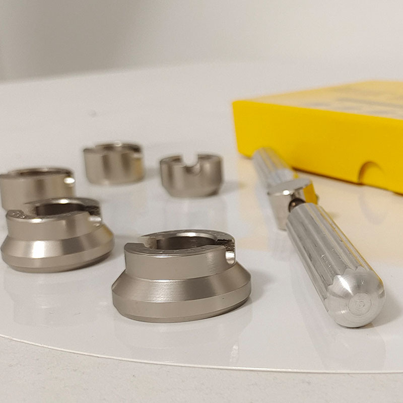 Órajavító szerszám 5537 Óranyitó Rolex S/Ditu órafedél-nyitóhoz, finom fogú hátlap nyitásához, 6 darab