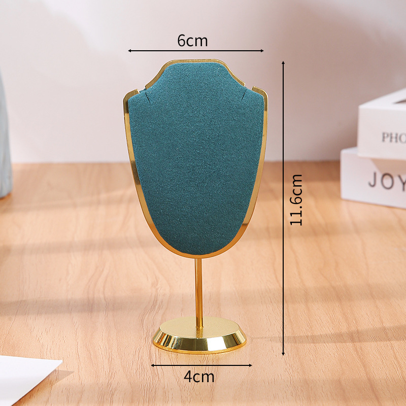 Határokon átnyúló fém ékszertartó, ultraszálas bársony, többszínű kijelző állvány, ékszerüzlet stúdió medál nyaklánc kijelző kellékek