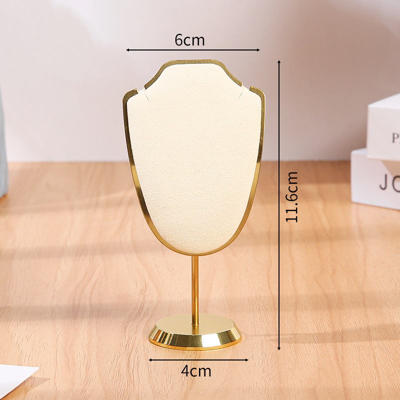 Határokon átnyúló fém ékszertartó, ultraszálas bársony, többszínű kijelző állvány, ékszerüzlet stúdió medál nyaklánc kijelző kellékek