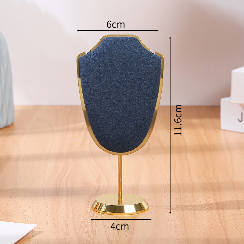 Határokon átnyúló fém ékszertartó, ultraszálas bársony, többszínű kijelző állvány, ékszerüzlet stúdió medál nyaklánc kijelző kellékek