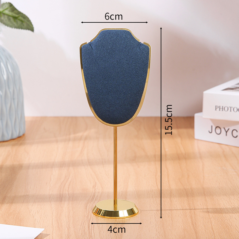 Határokon átnyúló fém ékszertartó, ultraszálas bársony, többszínű kijelző állvány, ékszerüzlet stúdió medál nyaklánc kijelző kellékek