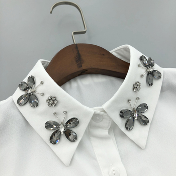 Ψεύτικο κολάρο Butterfly Creative Design Boutique Pure Hand-Sewn Boutique T-shirt Ψεύτικο κολάρο για γυναίκες υψηλής ποιότητας γιακάς