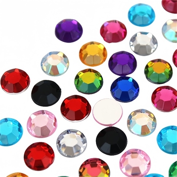 új kerek akril fúró lapos barkács anyag kiegészítők kiegészítők műanyag nem porózus körömdíszítő drágakő kiegészítők kiegészítők