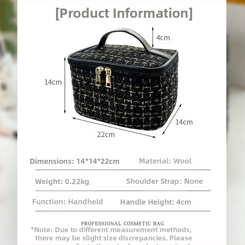Златен ароматен стил, висококачествена дамска преносима козметична чанта, нова дамска чанта за съхранение, преносима козметична чанта с голям капацитет