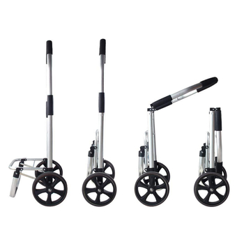 Εργοστάσιο χονδρικής από κράμα αλουμινίου για οικιακά ψώνια με φορητό πτυσσόμενο εκτυπώσιμο λογότυπο