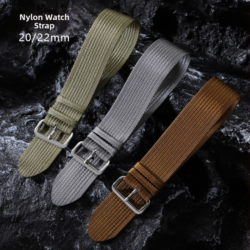 Нова тънка найлонова каишка от НАТО, подходяща за Huawei Seiko No.5 Water Ghost A Canvas 20/22 мм