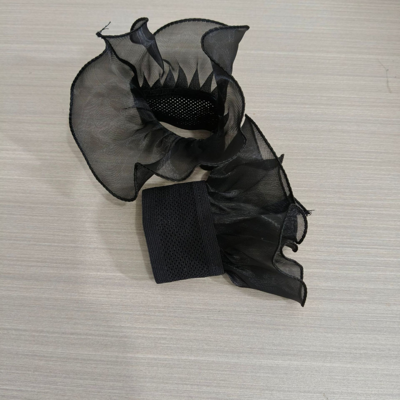 Határokon átnyúló palota szél stúdió fotózások arisztokratikus fekete organza rakott műgallér Amazon AliExpress