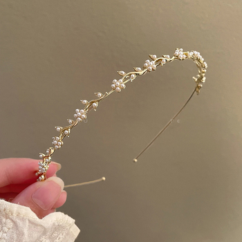 Ιαπωνικά και Κορεατικά Νέα Στρας Μαργαριτάρι Μεταλλικά Εξαιρετικά Απαλό Mori Elegant Κομψό Κομψό Κορδέλα Μαλλιών Νέα Υψηλής Ποιότητας Όλα για Αγώνα