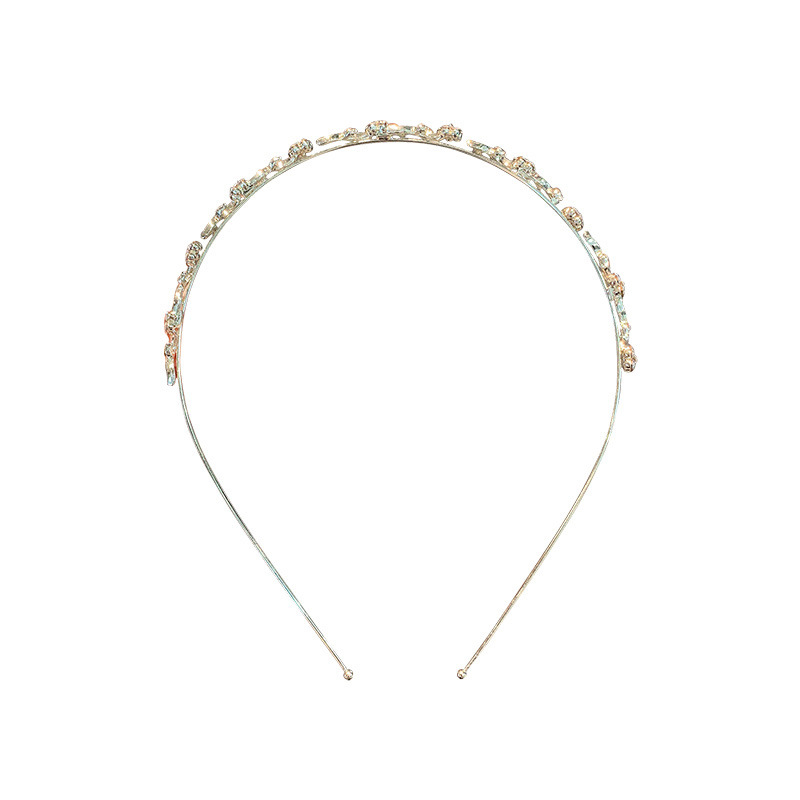 Japán és koreai új strasszos gyöngy fémből készült, gyönyörű, gyengéd mori elegáns, elegáns hajpánt, új, kiváló minőségű, mindenhez illő, alkalmi viselet