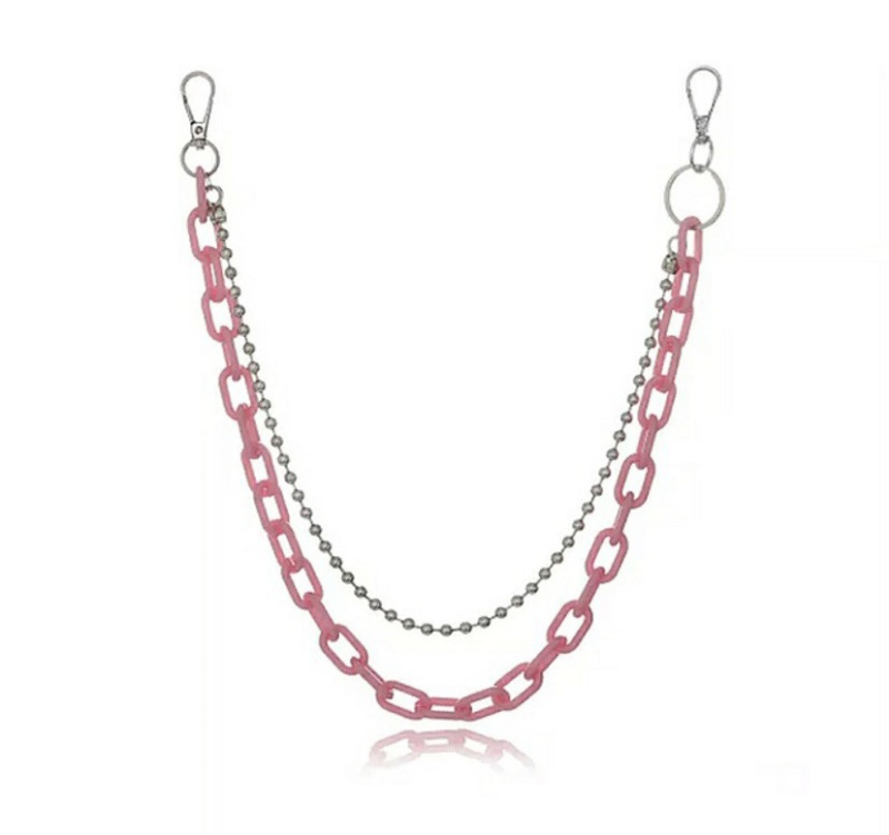 Mindenféle egyezésű nadrág, lánccal ellátott deréklánc, hip-hop lánc, Street Earth, menő sikkes stílusú unisex diszkó függőnadrág, láncékszer