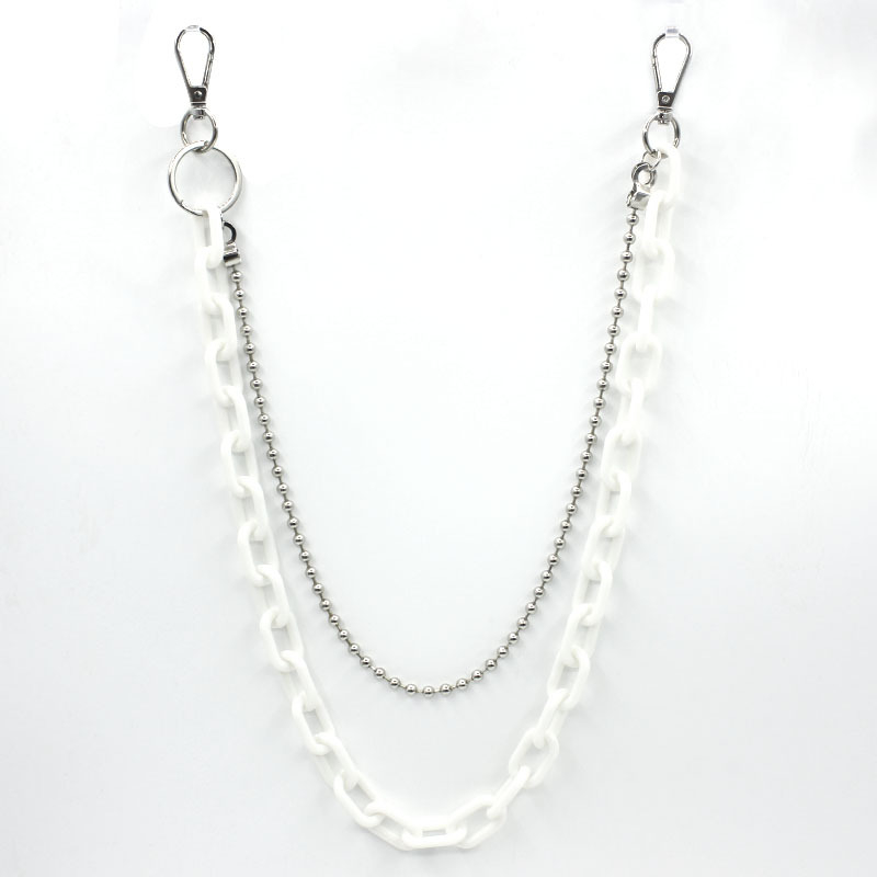 Mindenféle egyezésű nadrág, lánccal ellátott deréklánc, hip-hop lánc, Street Earth, menő sikkes stílusú unisex diszkó függőnadrág, láncékszer