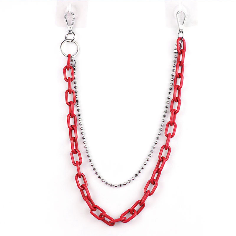 Mindenféle egyezésű nadrág, lánccal ellátott deréklánc, hip-hop lánc, Street Earth, menő sikkes stílusú unisex diszkó függőnadrág, láncékszer