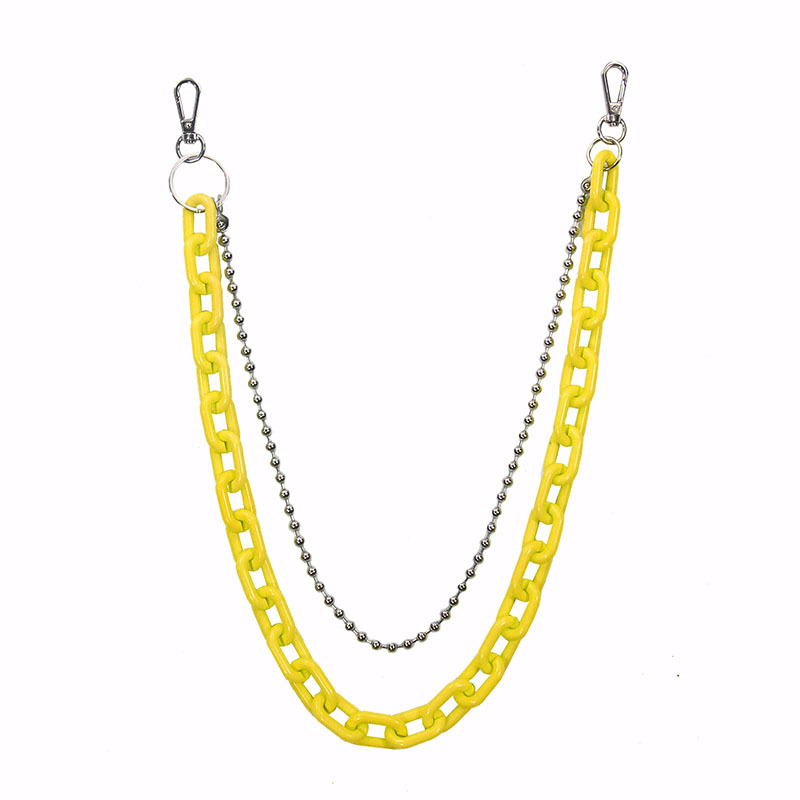 Mindenféle egyezésű nadrág, lánccal ellátott deréklánc, hip-hop lánc, Street Earth, menő sikkes stílusú unisex diszkó függőnadrág, láncékszer